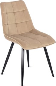 Krzesło RIO Beżowe Welurowe