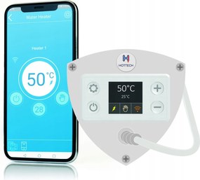 Bojler Fűtőtest 2KW 6/4 Elek Wifi Hottech Smart