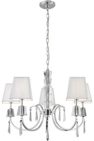 Searchlight 6885-5CC - Csillár láncon PORTICO 5xG9/33W/230V króm