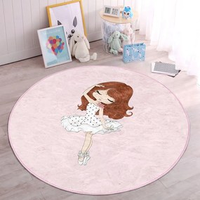 Rózsaszín gyerek szőnyeg ø 120 cm Comfort – Mila Home