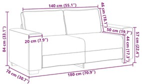 kétszemélyes sötétszürke bársony kanapé 140 cm
