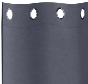 Függönyök függönyökkel 2 pcs Antracit 225x140cm Poliészter