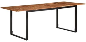 tömör akácfa étkezőasztal 200 x 100 x 75 cm