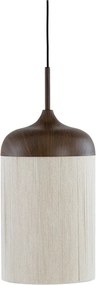 Sötétbarna függőlámpa textil búrával ø 27,5 cm Dania – Light &amp; Living