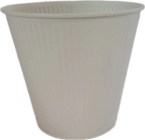 Virágtartó Fedő Fém Bordázott Virágok Gyógynövények Vödör Fém Krém