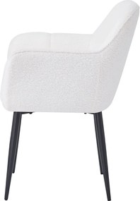 Étkezőszék, fehér/fekete, SENER
