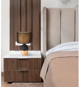 Globo 21627B - Asztali lámpa VALENTINO 1xE14/40W/230V fekete