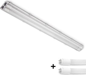 BRILAGI - LED Tech. OPTIMA T8 fénycsöves lámpatest 2xG13/18W/230V 4000K IP65 128 cm