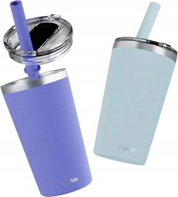 Thermo bögre cupkin (12 oz.) szigetelt bögre szívószállal aqua és menta