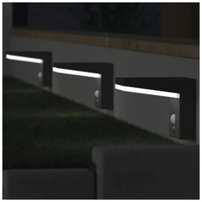 LED napelemes fali lámpa érzékelővel LED/4,4W/3,7V 2200 mAh IP44
