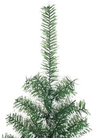 zöld műkarácsonyfa hóval 240 cm