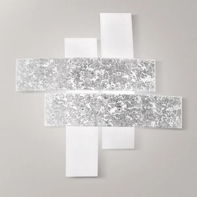 Gea Luce LARA P M arg - Mennyezeti lámpa LARA 2xE27/70W/230V 70 cm ezüst