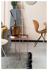 Cupid rézszínű tárolóasztal, ⌀ 43 cm - Zuiver