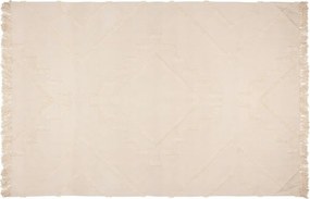 Pamut szőnyeg 120x170 cm Rojtokkal Puha Hálószoba Nappali Dekoratív