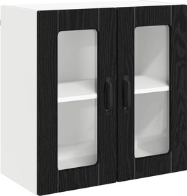 vidaXL Konyhaszekrény tárolóval Fekete tölgy 60 x 31 x 60 cm Faanyag