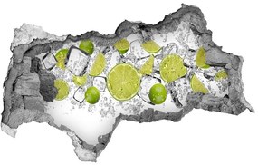 3d fali matrica lyuk a falban Lime jégkocka nd-b-117934420