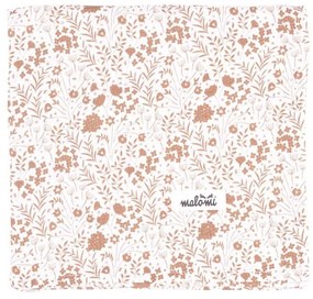 Fehér-világosbarna gyerek takaró 120x120 cm Caramel Meadow – Malomi Kids