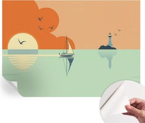 Öntapadós tapéta Divatos 3D fali ragasztóval Tengeri gyönyör 208x146 cm