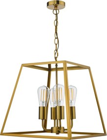 Dar Lighting klasszikus vintage függeszték academy sárgaréz daraca8635