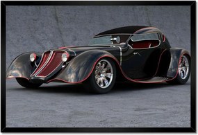 Poszterek keretben 60x40 Hot Rod Autó