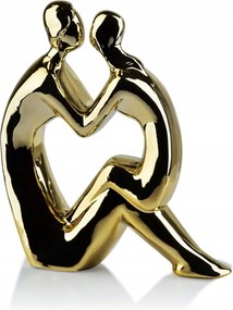 Kerámia figura Arany pár ajándékba