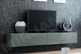 TV asztal/szekrény Zylia 180 (szürke + fényes szürke). 1053753