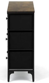 Többszínű MDF Komód 103×30×78 cm. AUK-W2104 BK