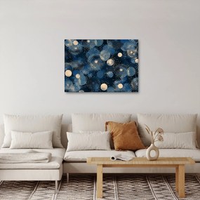Kép - Kék-arany gyűrűk (70x50 cm)