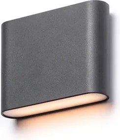 RENDL CHOIX 114 fali lámpa antracitszürke 230V LED 2x3W IP54 3000K