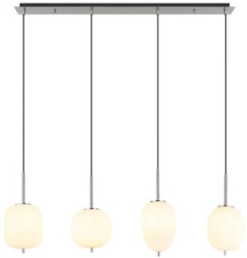 Globo 15345-4NO - Csillár zsinóron BLACKY I 4xE14/40W/230V