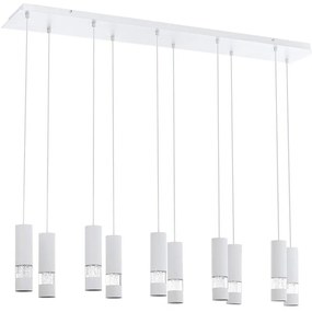 Eglo 39703 - LED Csillár zsinóron BERNABETA 10xGU10/5W/230V fehér