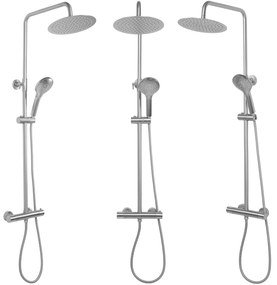Zuhanyszett Termosztátos REA VINCENT NICKEL BRUSH INOX