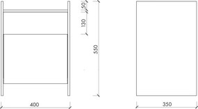 Fekete éjjeliszekrény Toopt – noo.ma