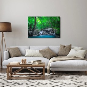 Kép - Erawan vízesés, Kanchanaburi, Thaiföld (90x60 cm)