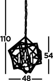 Függeszték Króm CUBE SEARCHLIGHT 7863-3CC