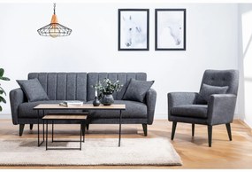 Ülőgarnitúra 3+1 Acanti (antracit). 1073345
