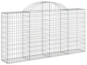 15 db íves horganyzott vas gabion kosár 200x30x100/120 cm