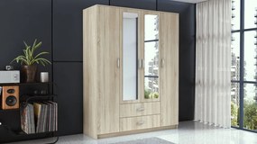 ROMANA 160 gardróbszekrény, sonoma