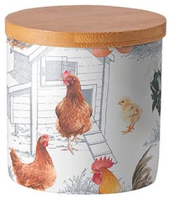 Chicken Farm porcelán konyhai tároló szilikon zárógyűrűvel kicsi