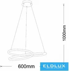 ELDLUX B62-BN Modern Led Függesztett Lámpa LED IP20