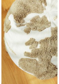 Zöld-krémszínű gyerek babzsákfotel World Map – Lorena Canals