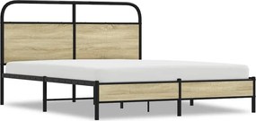 vidaXL ágykeret matrac nélkül 160x200 cm sonoma tölgyfa műfa