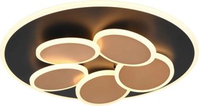 TRIO 653210680 MANDALA Kerek Mennyezeti Lámpa Fekete, Arany LED IP20