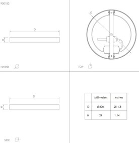 Eglo 900182 - LED mennyezeti lámpa FUEVA LED/20,5W/230V átm. 28,5 cm