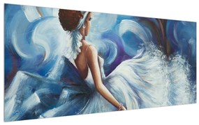 Táncos nő szép ruhában (120x50 cm)