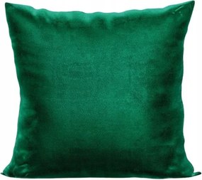 Párnahuzat 45x45 sötétzöld; üveges varrott Lengyelországban