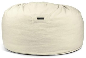 Világosszürke buklé babzsákfotel Om 135 – SLOWDOWN