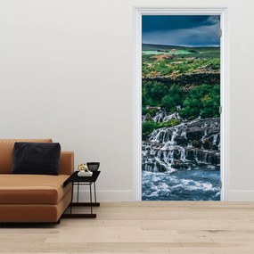 Fotótapéta ajtóra - Vízesések a természetben (95x205cm)