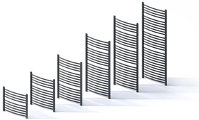 Regnis LE-Z, fűtőelem 440x675mm, 304W, fekete, LE-Z/70/40/FEKETE
