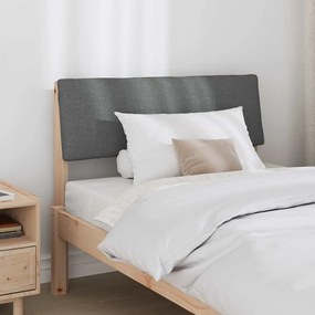 Kárpitozott fejtámla Sötétszürke 90 cm Tömör fenyőfa